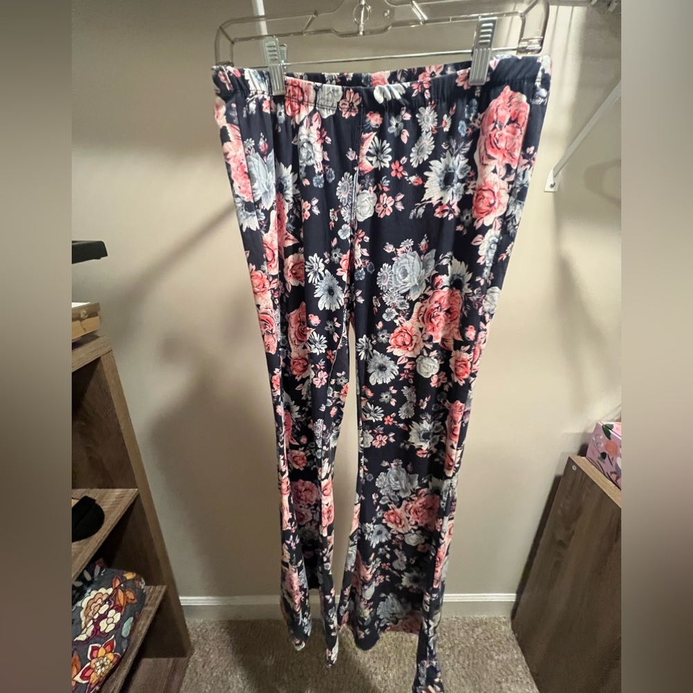 Floral Flare Pants